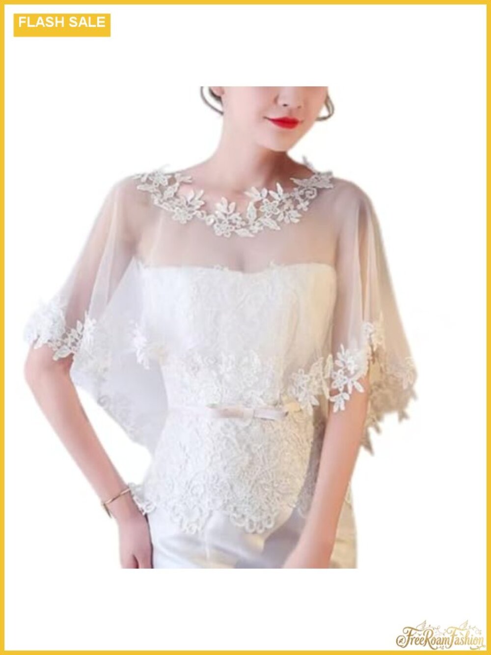 Lace Bridal Shawl Wrap One Size Womens Shoulder Cover Up